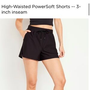 Old navy | power soft black shorts